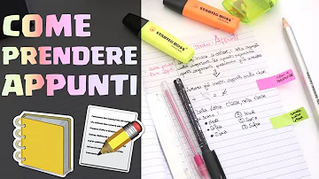 Come prendere appunti durante una lezione universitaria?