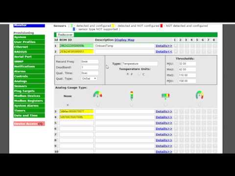 NetGuardian DIN Web Interface