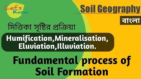 process of Soil formation || মাটি সৃষ্টির প্রক্রিয়া