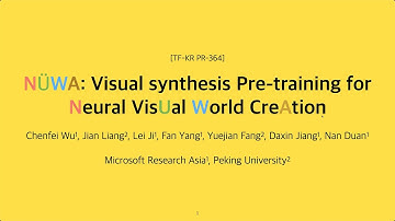 PR-364: NÜWA: Visual synthesis Pre-training for Neural VisUal World CreAtion