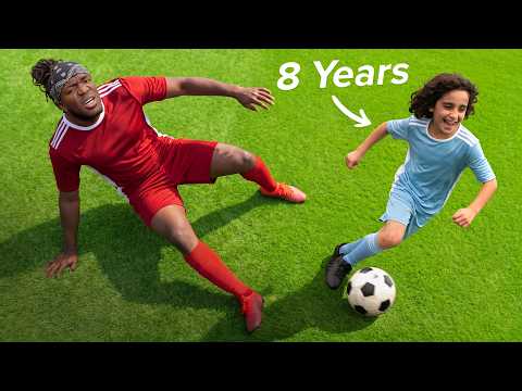 كيف يكون أداء أصغر لاعب كرة قدم محترف على أرض الملعب