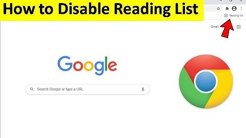 How to Remove Reading List in Google Chrome
