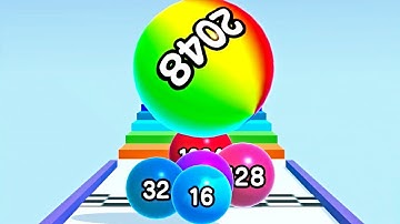 Ball Run 2048 Merge Number ! MAX LEVELS Gameplay Walkthrough New Update Part 416 android, ios