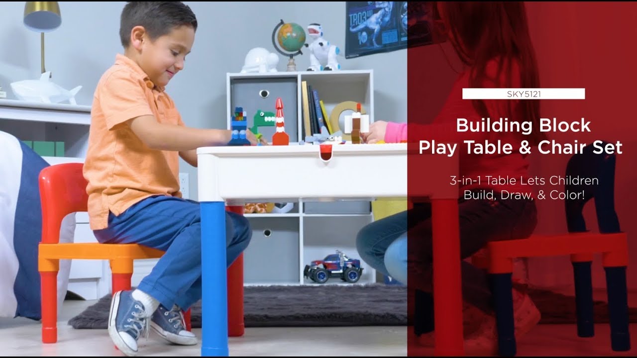 kids building block table