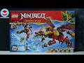LEGO Ninjago Dragons Rising 71868 Wyldfyre S Transforming Dragon Mech LEGO Speed Build Review 