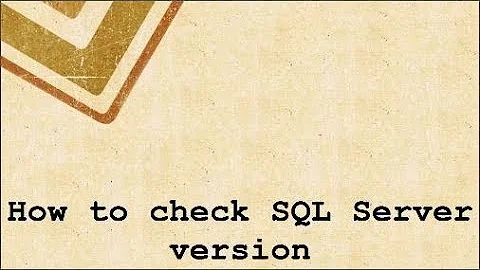 How to check SQL Server version