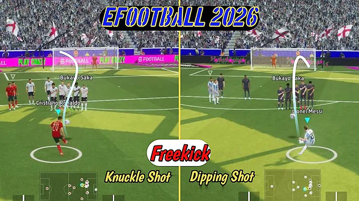 Knuckle Shot & Dipping Shot Freekick Tutorial | Efootball 2026 Mobile