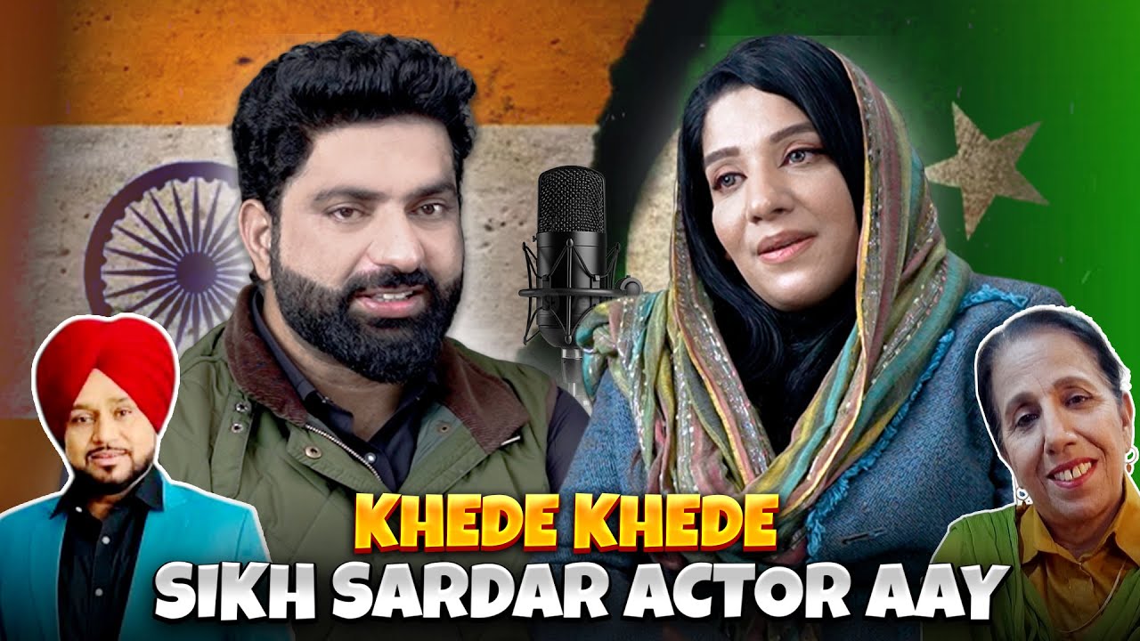 Abreea Khan With Nasir Dhillon || Khede Khede Sikh Sardar Actor Aay @AbeeraKhanRoadShow