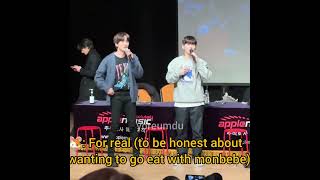 Monsta X helping a Monbebe find friends at the fansign (ENG SUB)