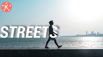 Text reveal while walking | text behind object | kinemaster tutorial