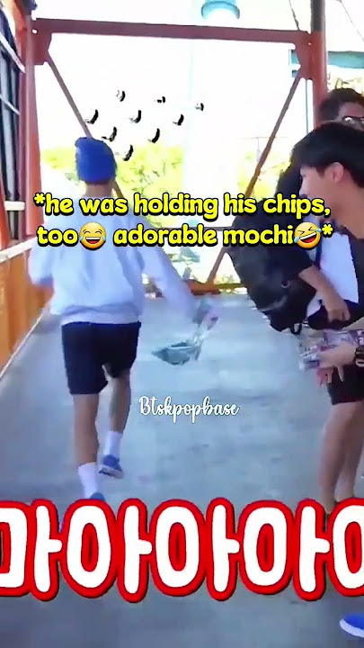 Look The Way Jimin Run Away While Yelling 'OMMAAAA' afrer he saw the speed of roller coaster😂#shorts