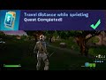 Travel distance while sprinting fortnite