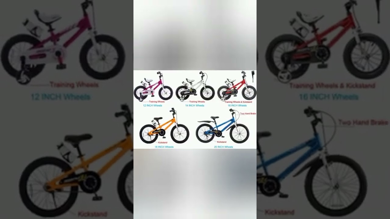 RoyalBaby Kids Bike Boys Girls Freestyle Bicycle 12 14 16 Inch with Training Wheels