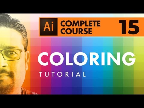 Adobe Illustrator CC, Coloring Techniques, Color Swatches, Panel, Palette & More