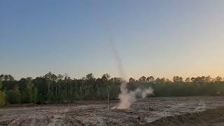 Sugar Rocket Test #2, 1% iron oxide