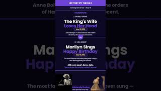 The Queen Who Lost Her Head & The Woman Who Stopped Time | History by the Day — May 19