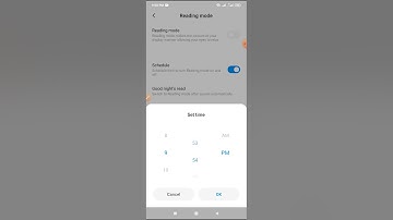 Automatically reading mode turn on and off setting redmi note 8