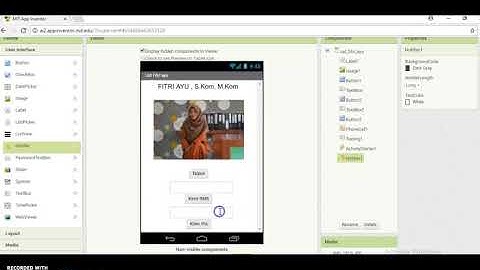 Praktek Membuat Aplikasi Android untuk Kirim Whatshap dengan App Inventro