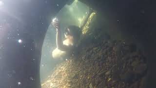 Blue Hole Ocoee 7/21/26 -- bubble rings in the tunnels with Nikita, Roman and Daniel