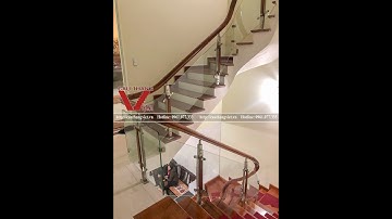 Lắp đặt lan can cầu thang kính cường lực ở Yên Viên Gia Lâm Hà Nội (FULL HD)