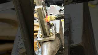 Fullering pipe for candle holder