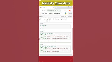 11 - Identity Operators | is, is not Operators | Python Coding