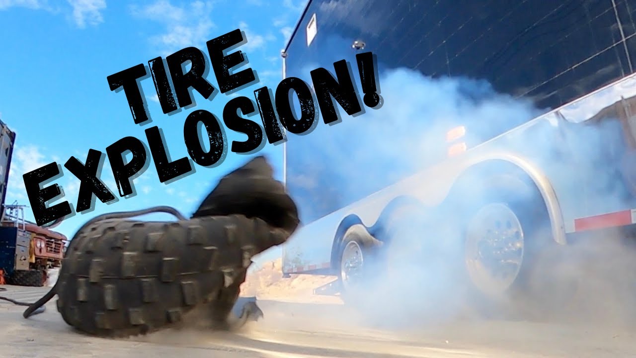 EPIC FAIL ! TIRE EXPLOSION !! ( MUST SEE ) YouTube
