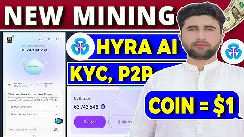 Hyra Ai New Mining App | Hyra Ai Token Listing Price $1 | Hyra Ai KYC & P2P Process | Rizwan Baloch