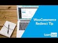 WooCommerce Course Redirect Tip