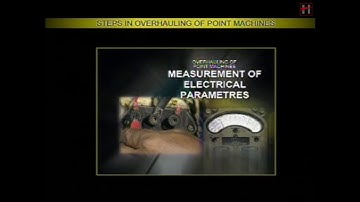 Railway Signalling Point Machines : Overhauling Overview