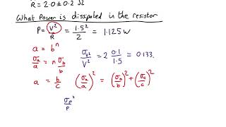 Uncertainty Propagation Worked Example