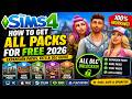 How to Get All Sims 4 Packs for Free 2026 ✅ Expansion Packs, Kits & DLC Guide
