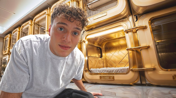 DORMIR DANS UNE CAPSULE DE LUXE