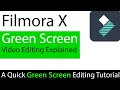 How to Edit Green Screen Videos on Filmora X? || Tech Book