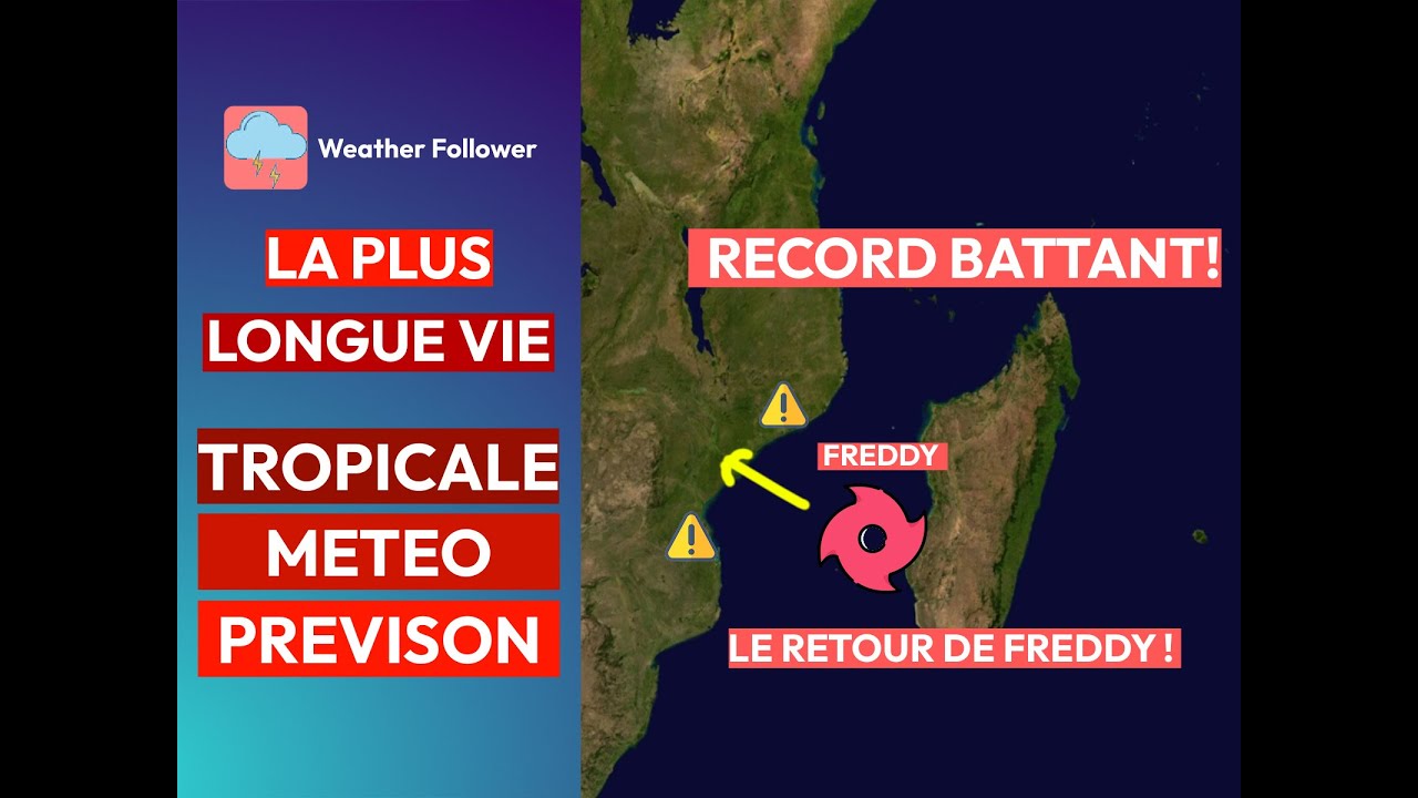 Le cyclone Freddy est de RETOUR! Un autre débarquement au Mozambique!
