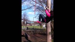 Jess Gets Stuck On The Ropes