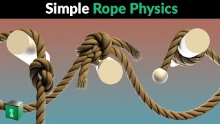 Blender Secrets - Complex Rope Mesh Physics with the Surface Deform modifier screenshot 4
