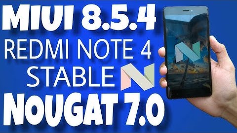 Redmi note 4 Official STABLE NOUGAT 7.0 rom WITH MIUI 8.5 update