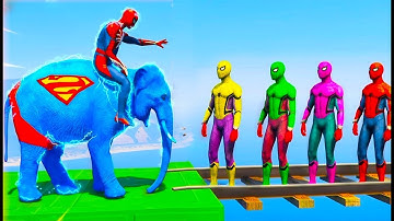 🔴 LIVE: Crazy Slide Game with Wild Animals — Elephant & More! #gta5 #gta6 #live