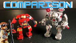 LEGO Marvel Hulk Busters Comparison