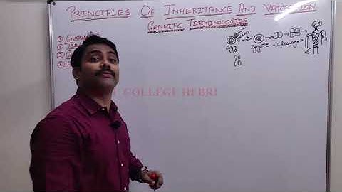 II PU BIOLOGY; Chapter-5;Principles of Inheritance & Variations;Part-3; Lecture by Mr. Sunil Chittal
