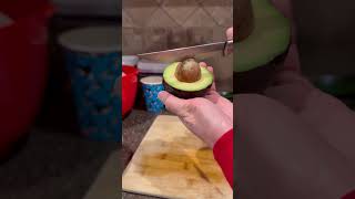 Eating Avocado And Hands Are Clean