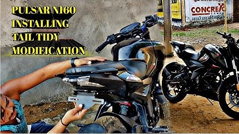 Pulsar N160 installing tail tidy modification #modified #n250 #n160
