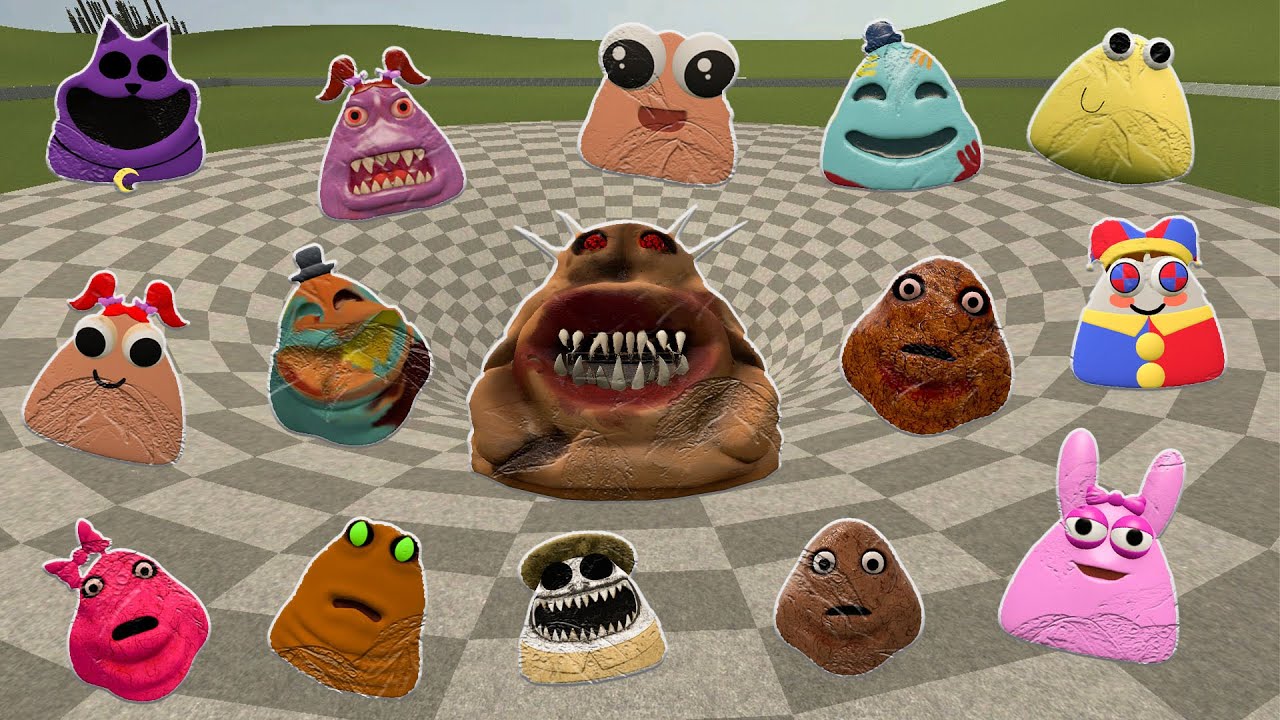 Pink Pou Rng SPARTAN KICKING POU BOU FAMILY FROM BOU'S REVENGE Of POU and SCARY PINK ...
