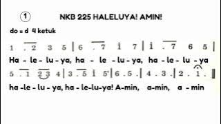 NKB 225  HALELUYA! AMIN! (LYRICS)