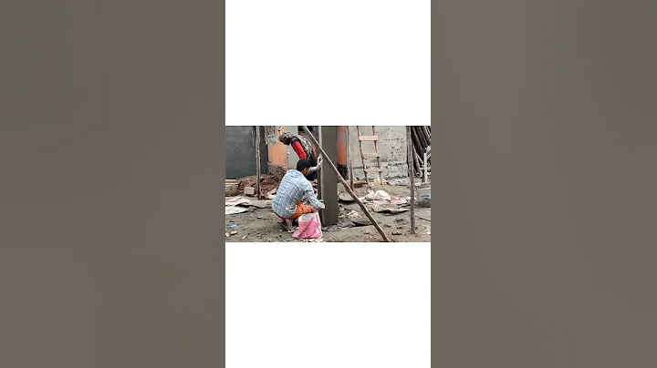 Column plastering|Column finishing work #shorts