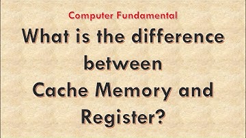 Difference between Cache Memory and Register | Register and Cache Memory | #computerfundamental