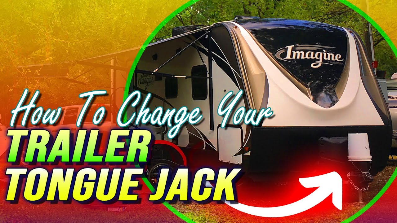 How to Change Your Travel Trailer Tongue Jack WITHOUT Jacks or Stands rvtips YouTube