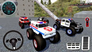 Juegos De Carros - Fire Truck, Police Car, Ambulance Dirt Car Extreme Off-road #1 - Android Gameplay screenshot 5