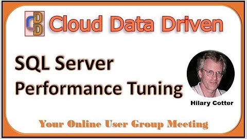 SQL Server Performance Tuning|Troubleshooting SQL Server|Database performance tuning|query tuning